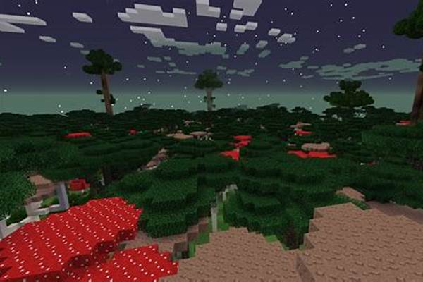 我的世界暮色森林蘑菇牛这么找_手机版我的世界怎么去暮色森