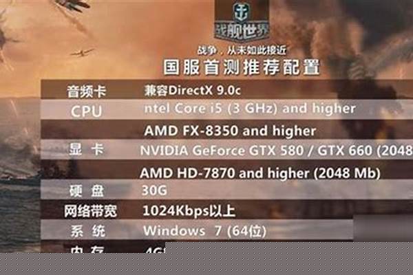 战舰世界配置要求